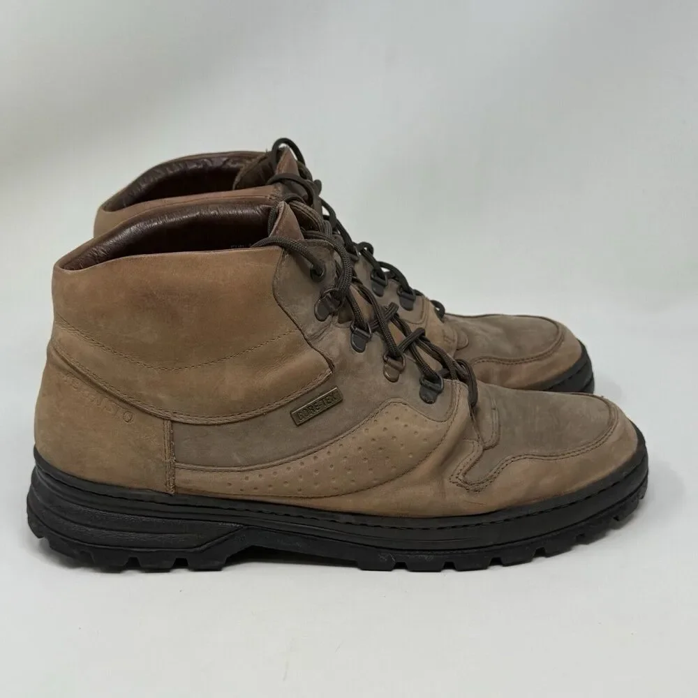 Mephisto Slacker Goretex Boots Mens 11.5 Brown Leather Hiking Ankle Waterproof